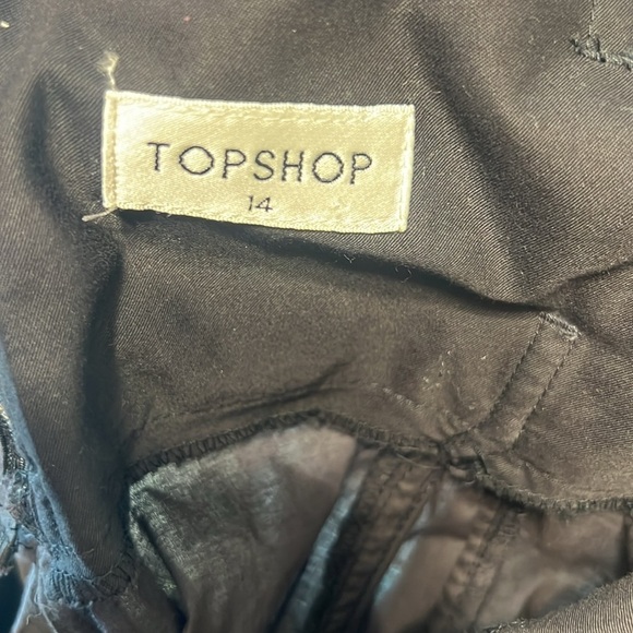 VTG TOPSHOP, Luxury Cotton Twirl-Able,Kilt-Buckled,Full Skirt, Black,Size 12/14 - Picture 9 of 14